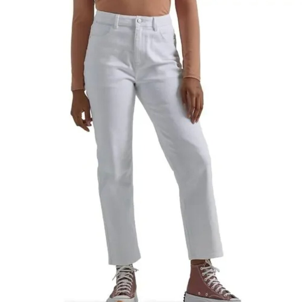 NWT Wrangler Womens High Rise Rodeo Straight Leg Crop Jeans- 14/32